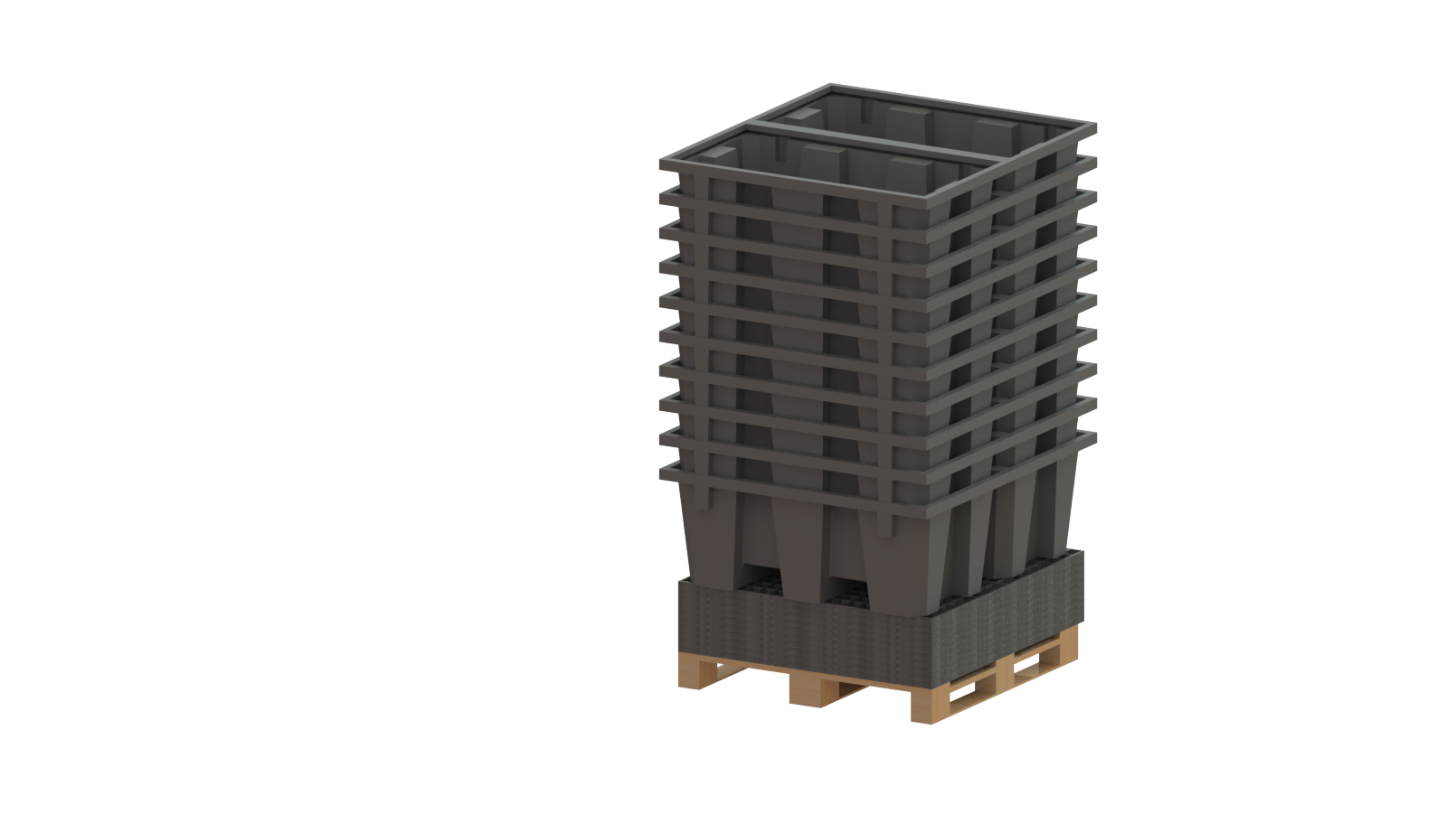 Bac PE recyclé 2 fûts 220 L caillebotis acier galvanisé FIMM - 845009504