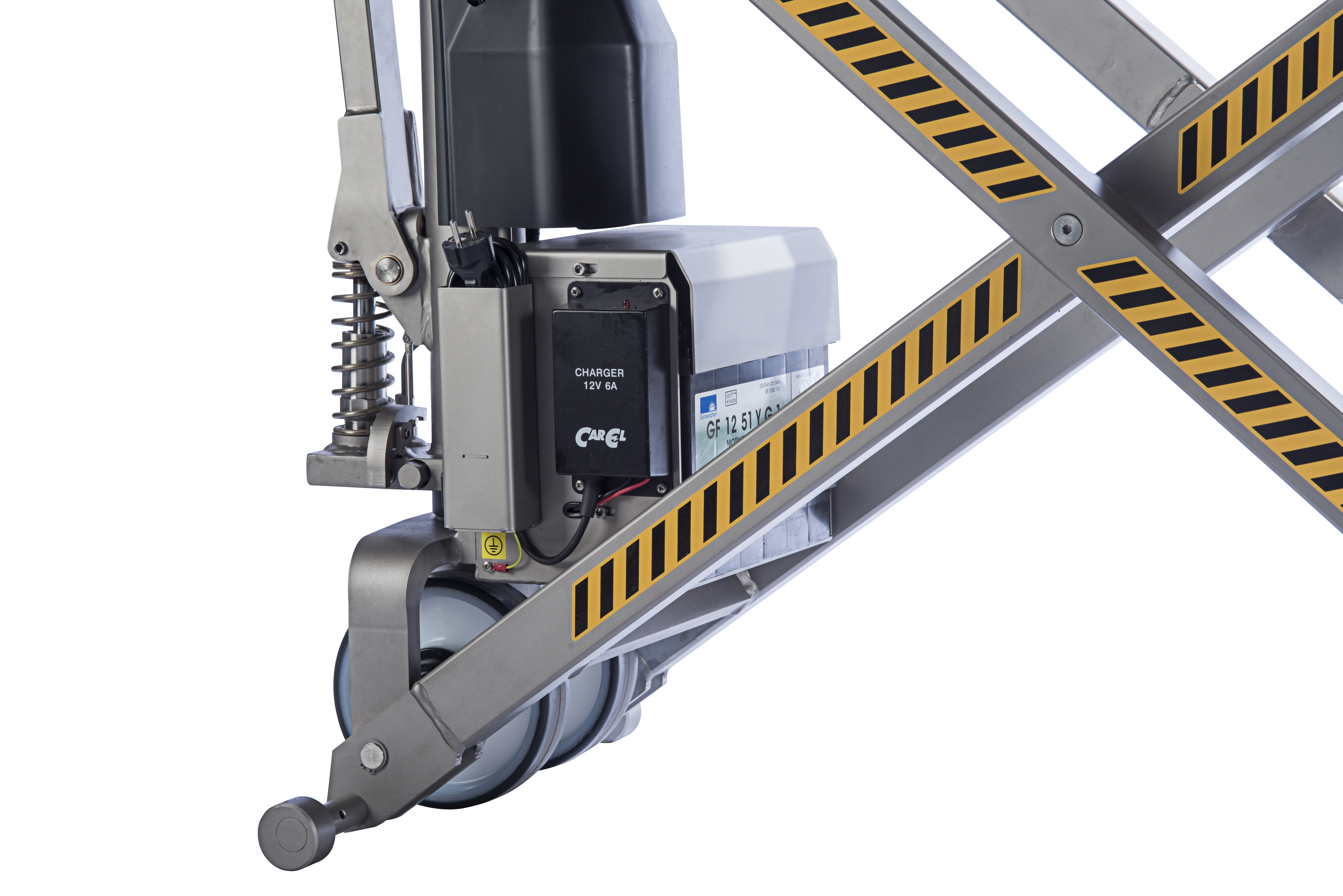 Transpalette haute levée électrique 1000 kg semi inox fourche 1200 mm FIMM - 855010420