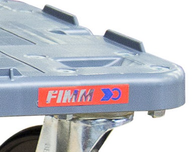 Plateau roulant 350 kg 600x400 polypro renforcé avec rebords FIMM - 865007658