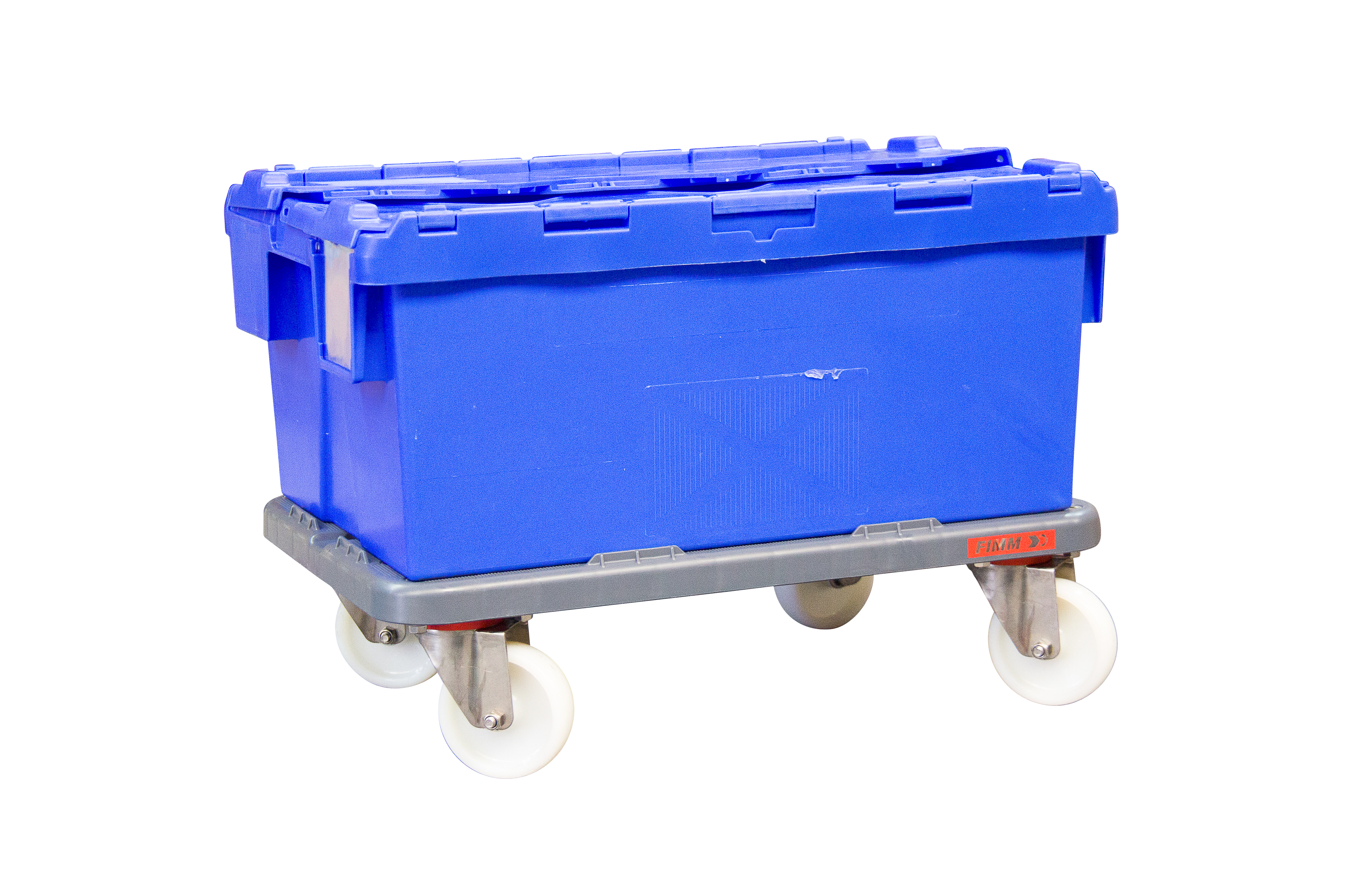 Plateau roulant 500 kg 600x400 polypro renforcé avec rebords FIMM - 865007659