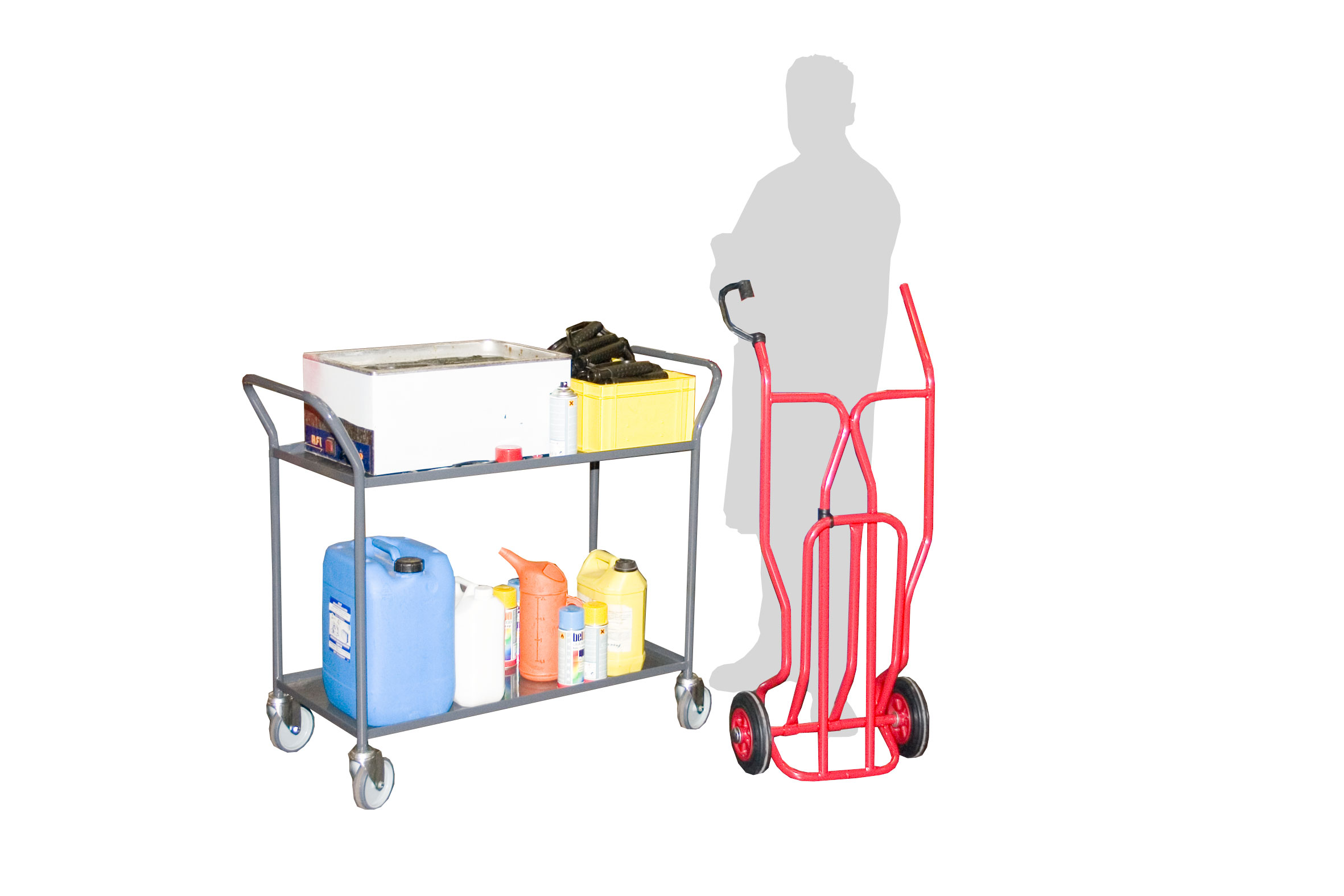 CHARIOTS FIMM 2 PLATEAUX TÔLE 200 KG- 880001365