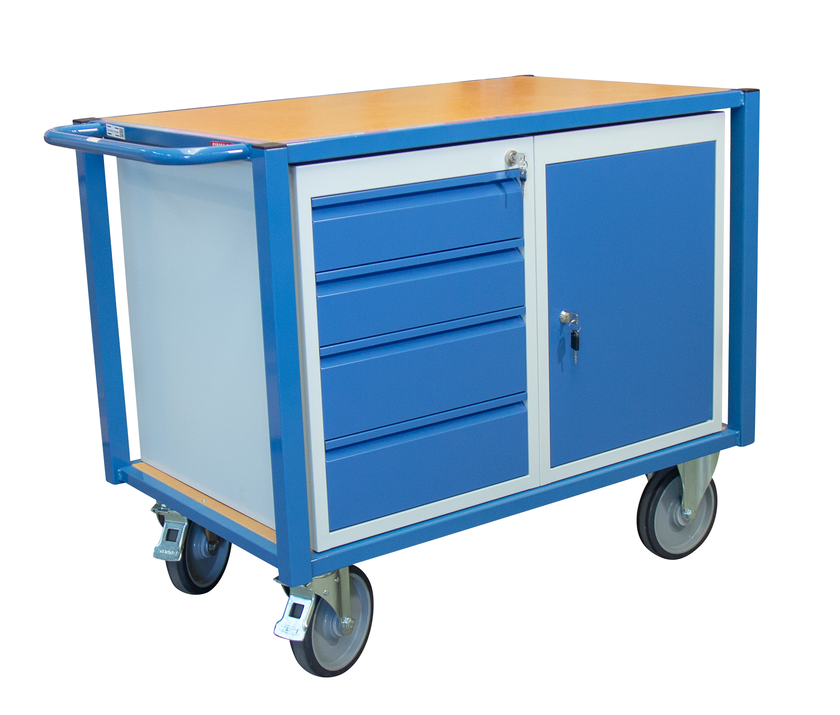 Servante d'atelier équipée 1 bloc porte et 1 bloc tiroirs 500 kg FIMM - 880002991