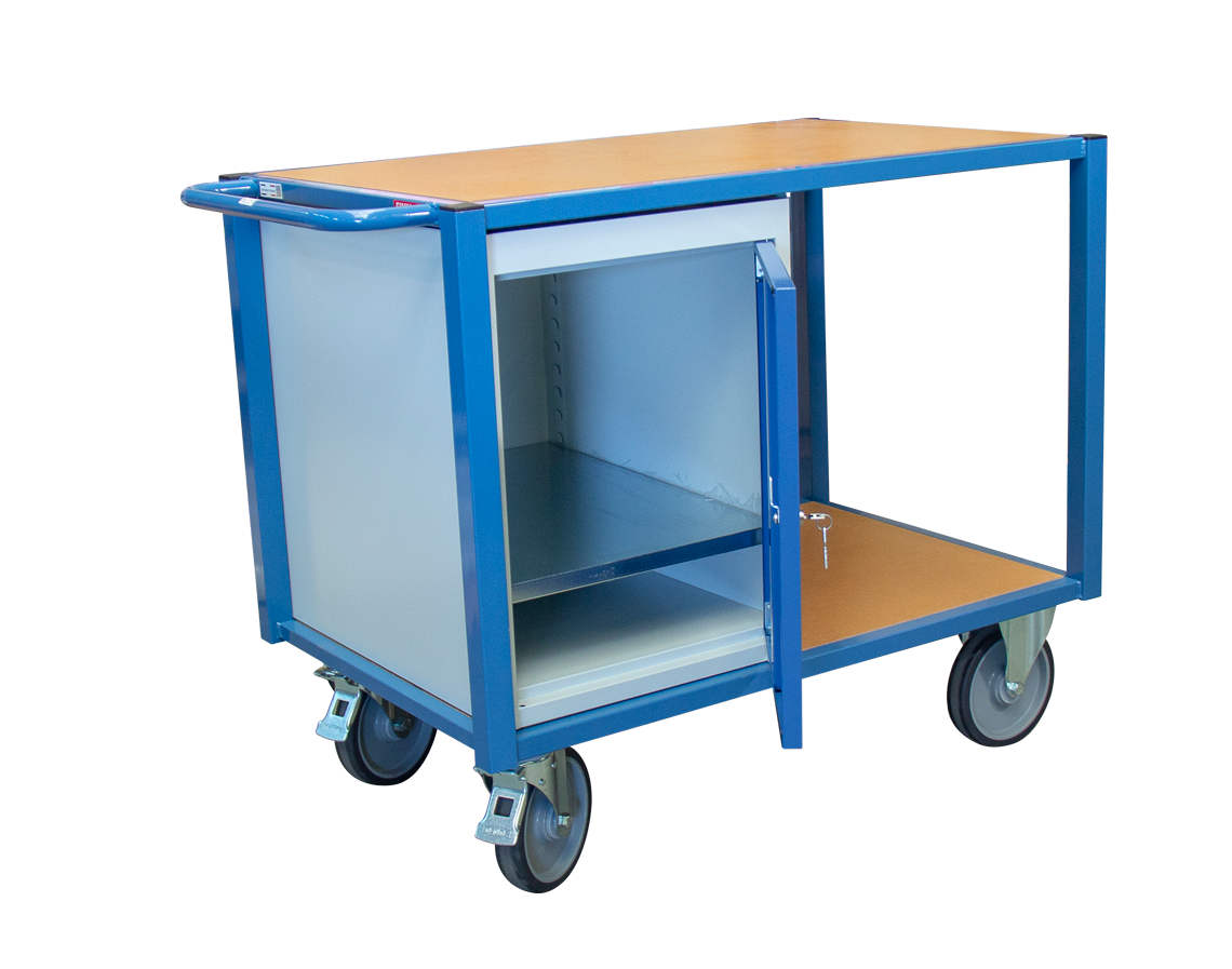 Servante 500 kg 2 plateaux 1060x680 mm 1 bloc porte FIMM - 880002992