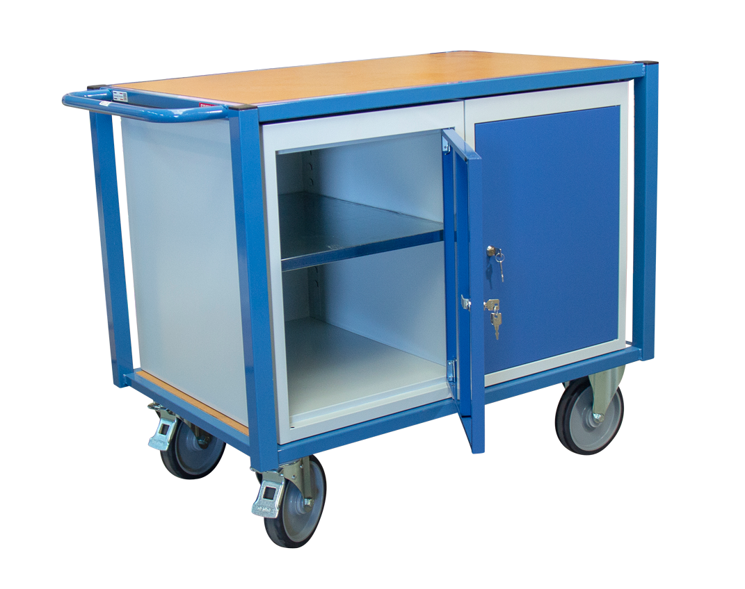 Servante 500 kg 2 plateaux 1060x680 mm 2 blocs porte FIMM - 880002994