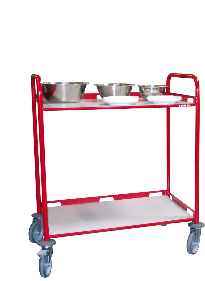 Desserte 200 kg 2 plateaux 850x500 mm tôle FIMM - 880008989