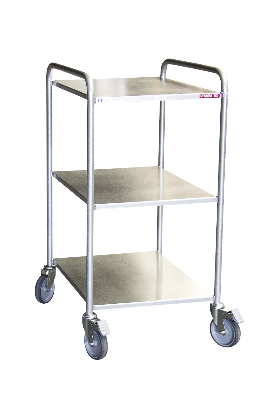 Desserte 250 kg 3 plateaux 635x470 mm tôle FIMM - 880009543