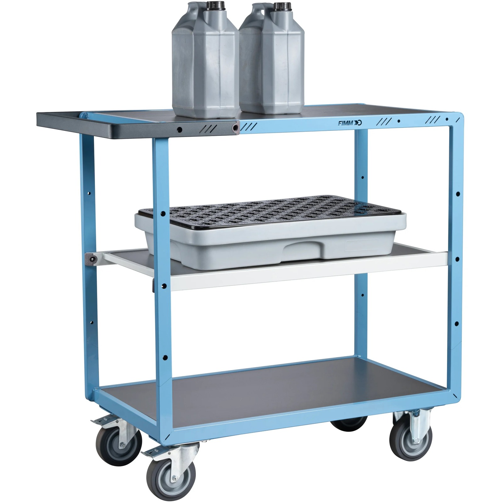 Servante mécano-soudée 3 plateaux 850x500 mm 250 kg - FIMM - 880701322