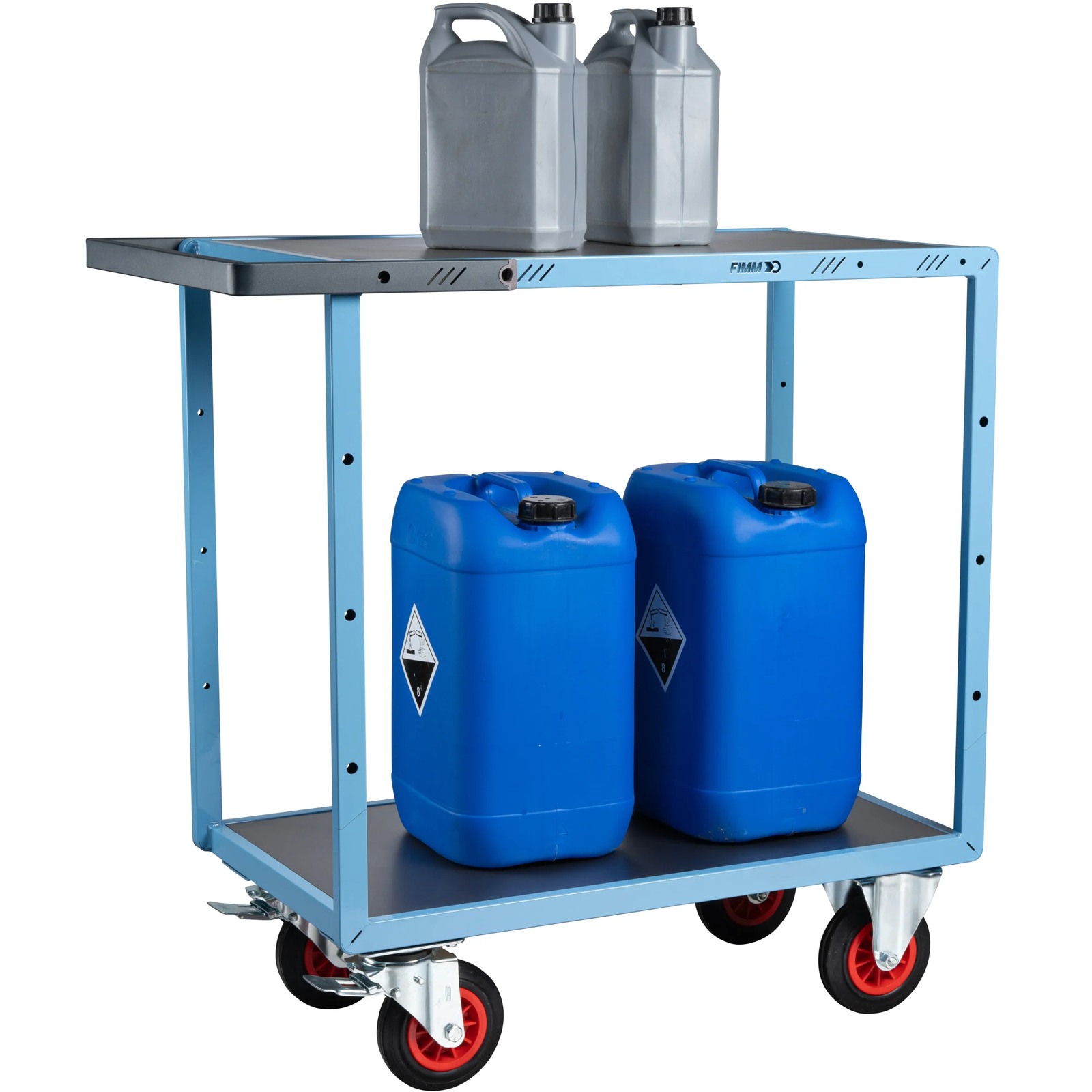 Servante mécano-soudée 2 plateaux 850x500 mm 400 kg - FIMM - 880701331