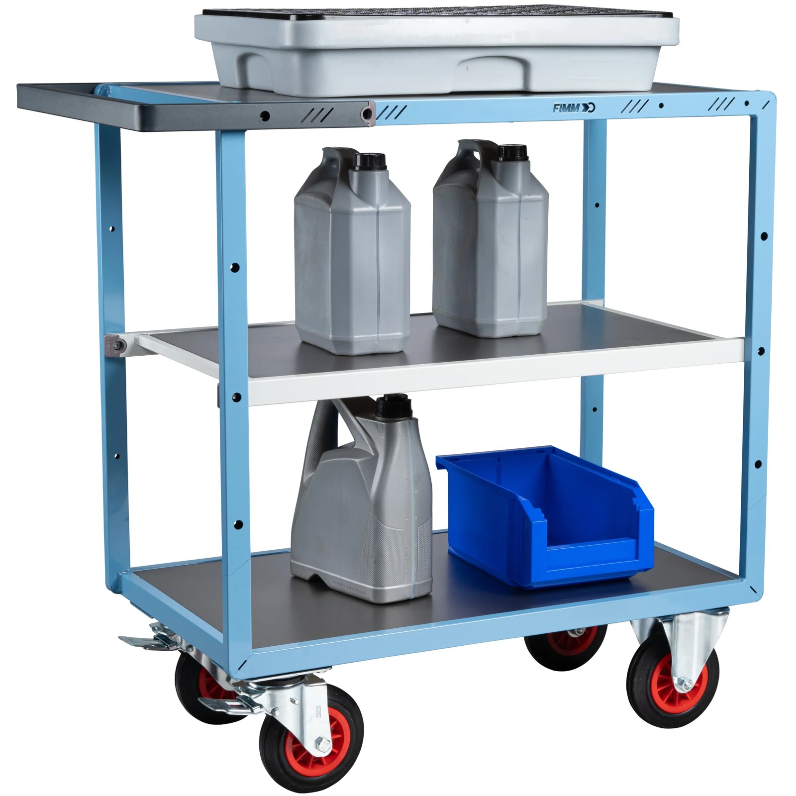 Servante mécano-soudée 3 plateaux 850x500 mm 400 kg - FIMM - 880701332