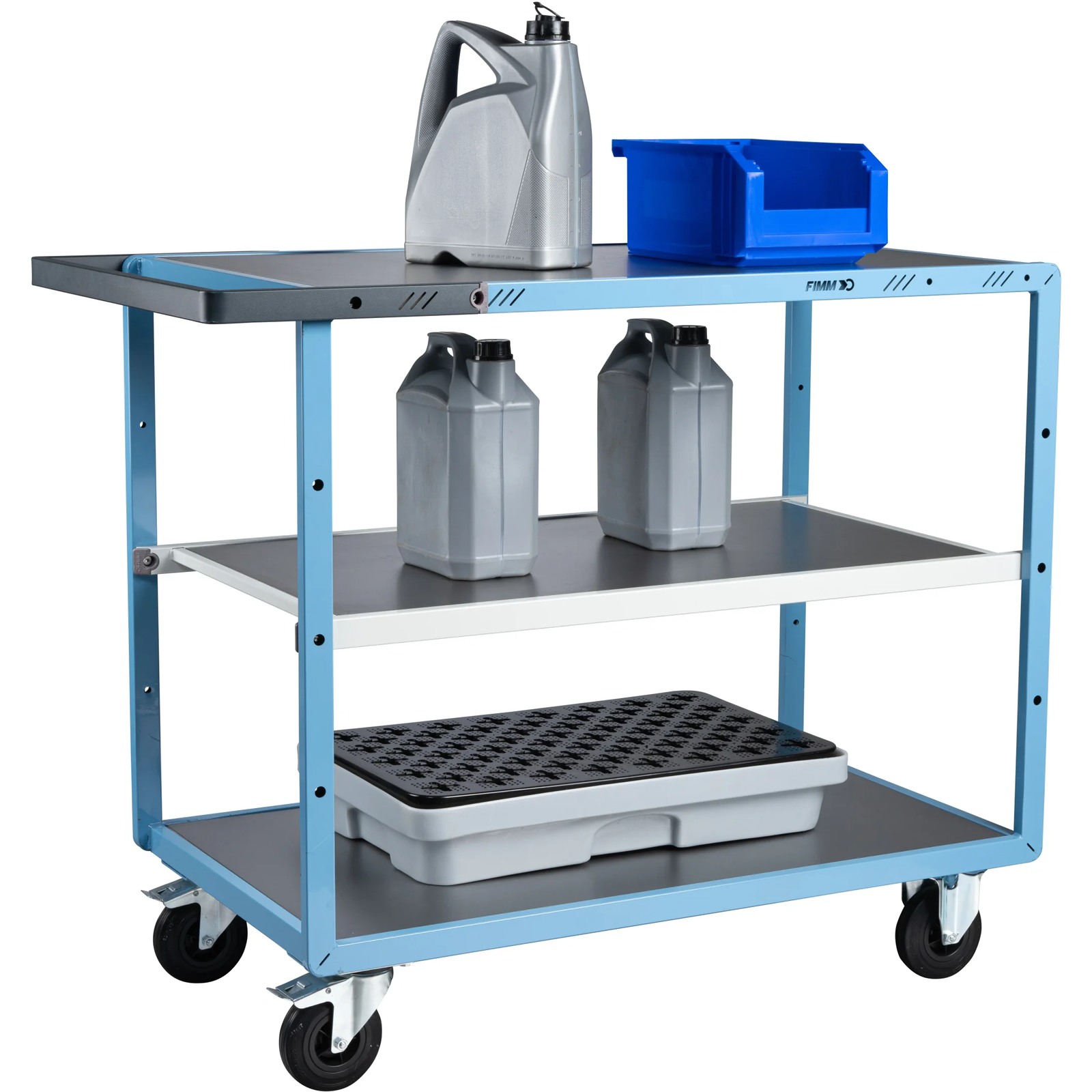 Servante mécano-soudée 3 plateaux 1000x600 mm 250 kg - FIMM - 880702312