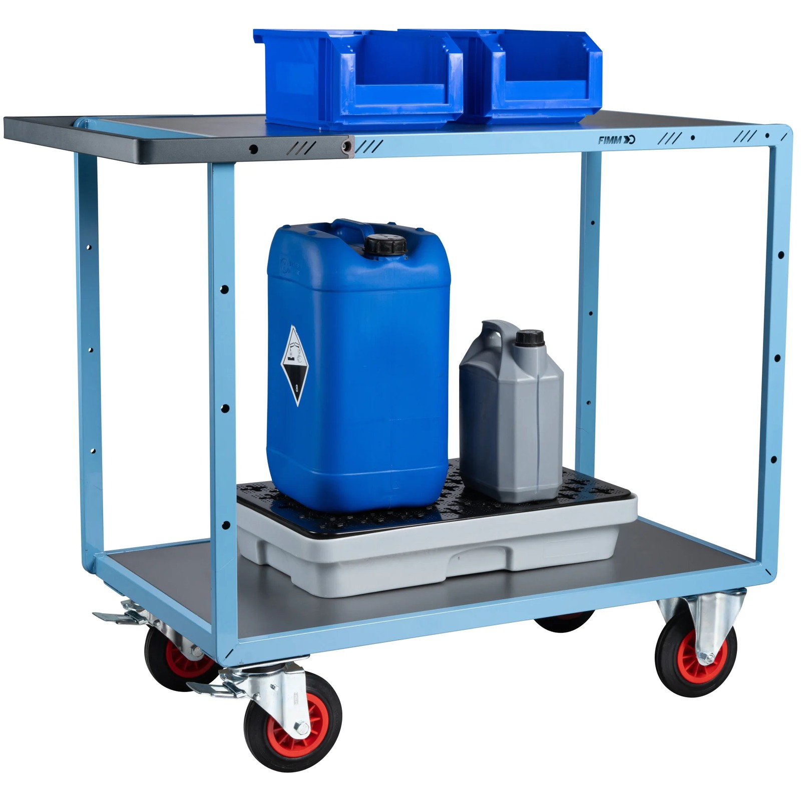 Servante mécano-soudée 2 plateaux 1000x600 mm 400 kg - FIMM - 880702331