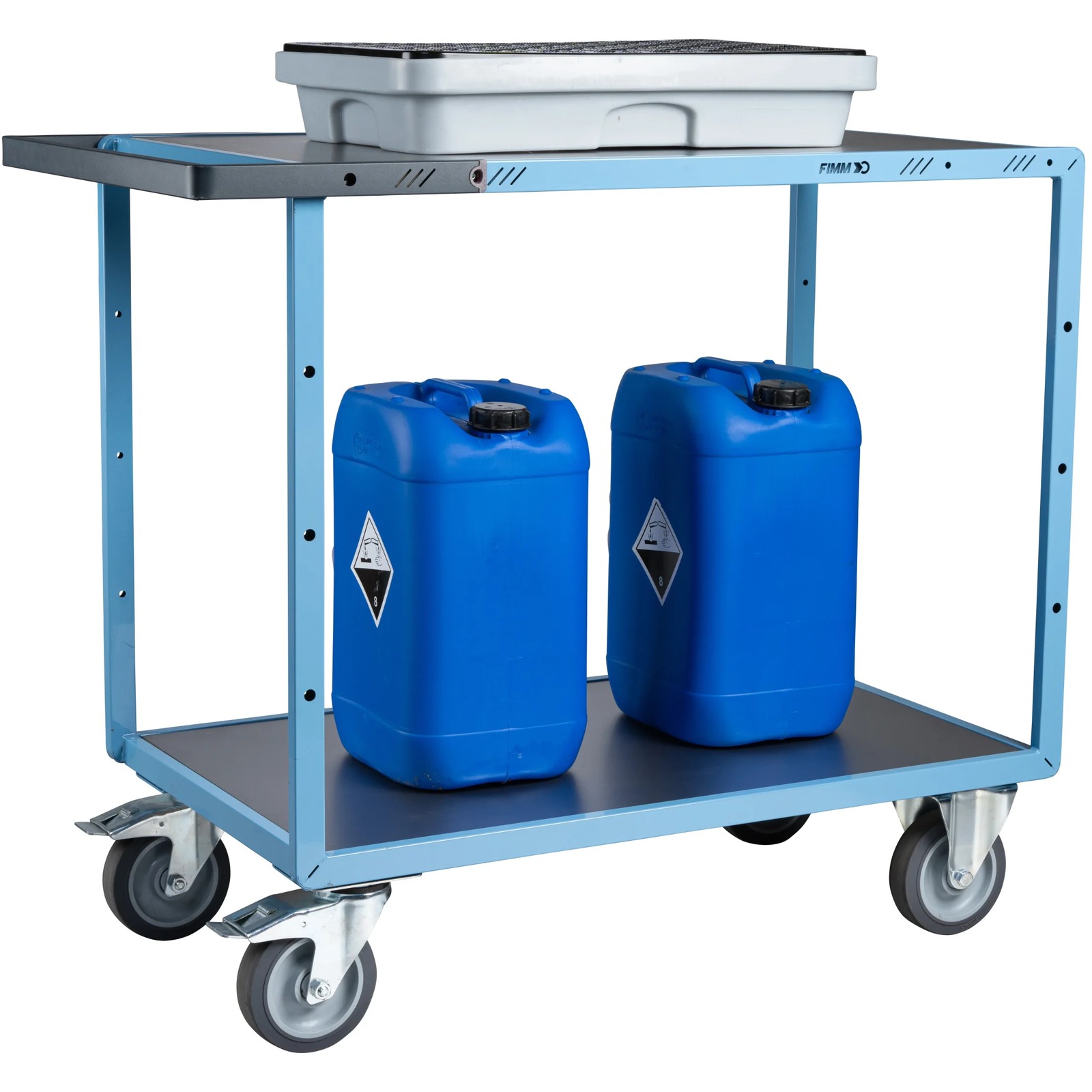 Servante mécano-soudée 2 plateaux 1000x600 mm 400 kg - FIMM - 880702341
