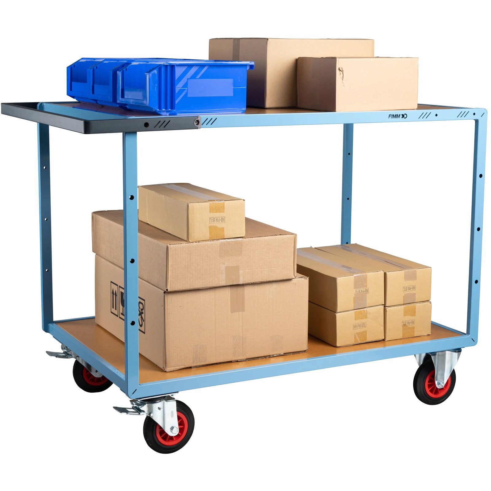 Servante mécano-soudée 2 plateaux 1200x800 mm 400 kg - FIMM - 880703231