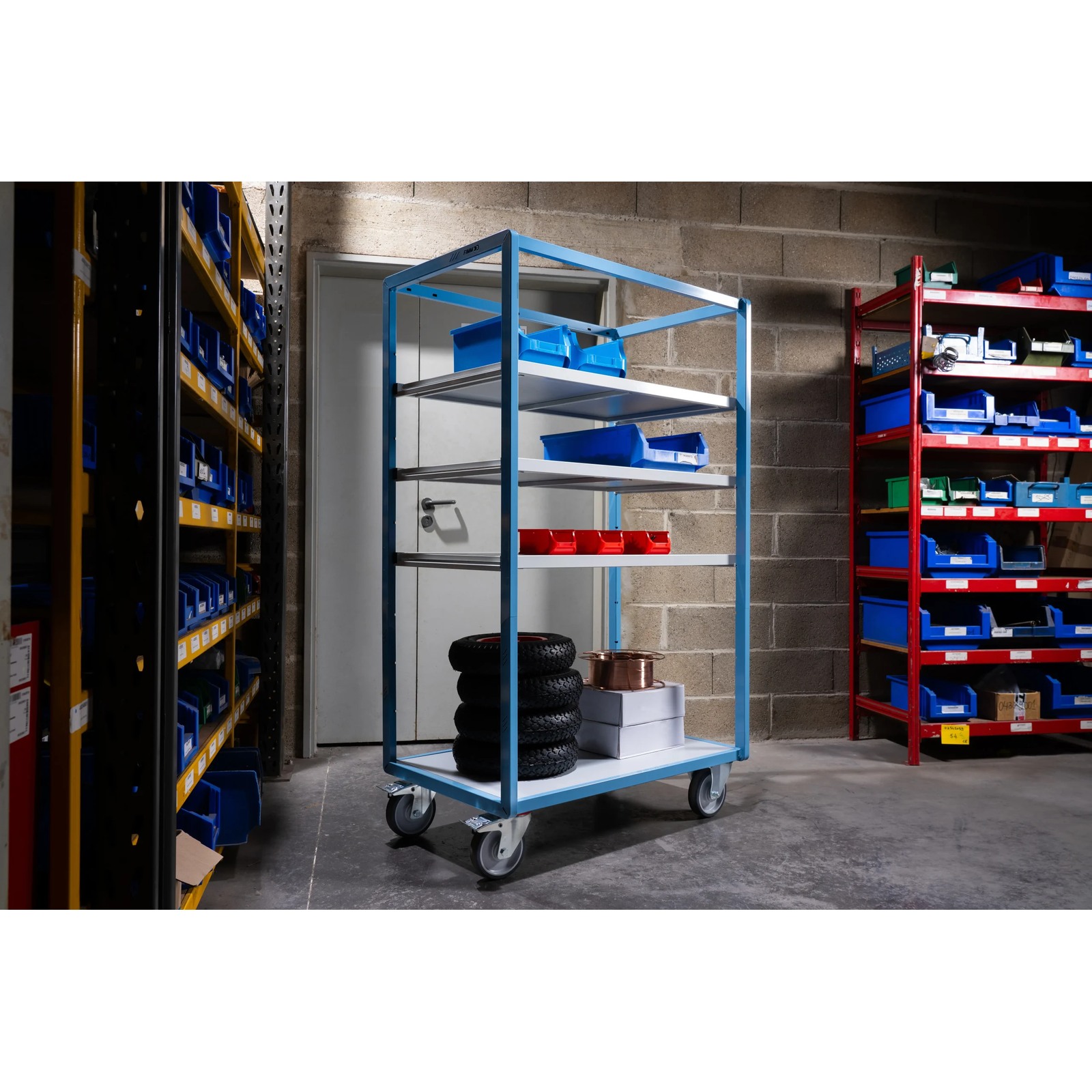 Servante multi-niveaux avec 3 étagères 1000x600 mm 500 kg - FIMM - 880725224