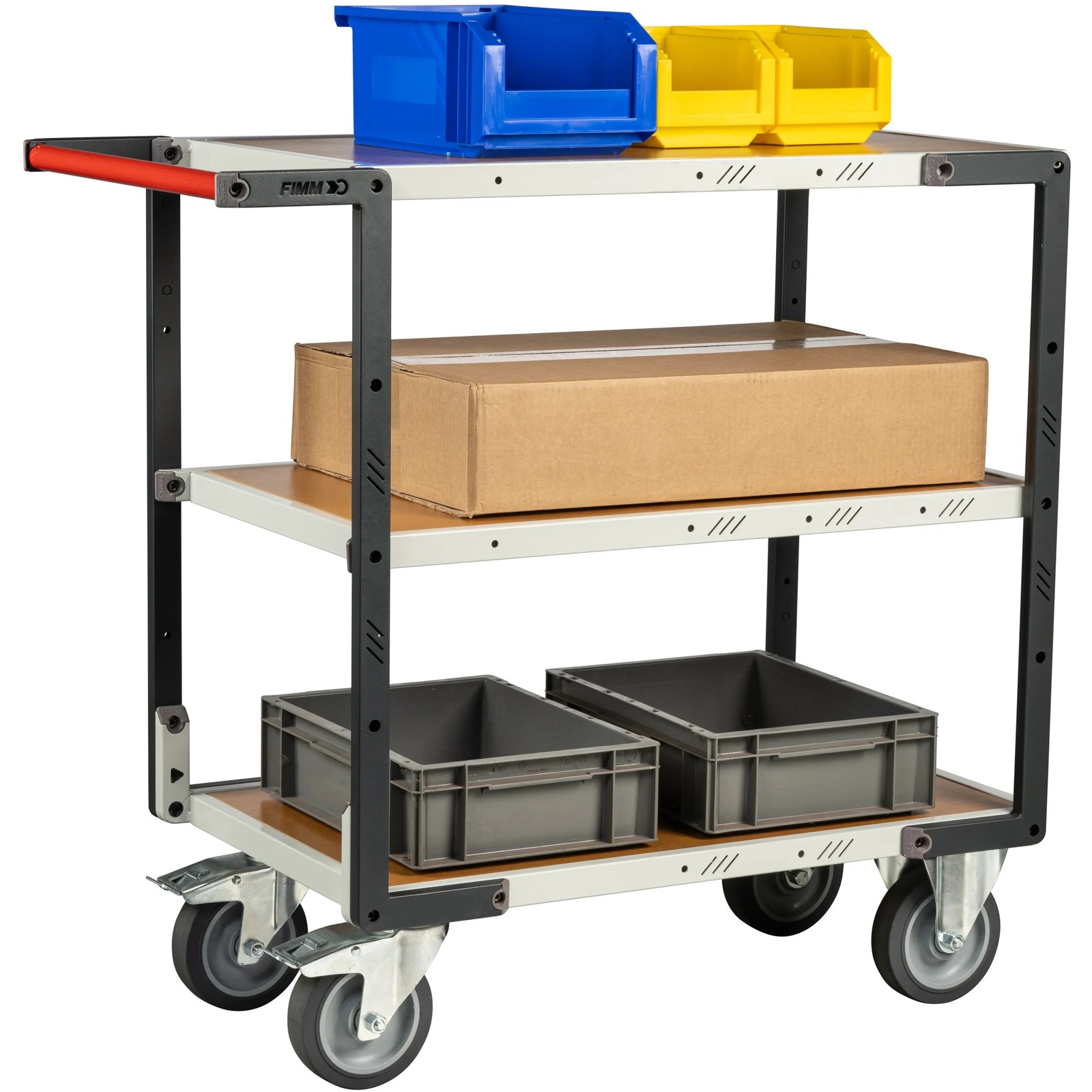 Servante Flat-Pack 3 plateaux 850x500 mm 400 kg - FIMM - 884721244