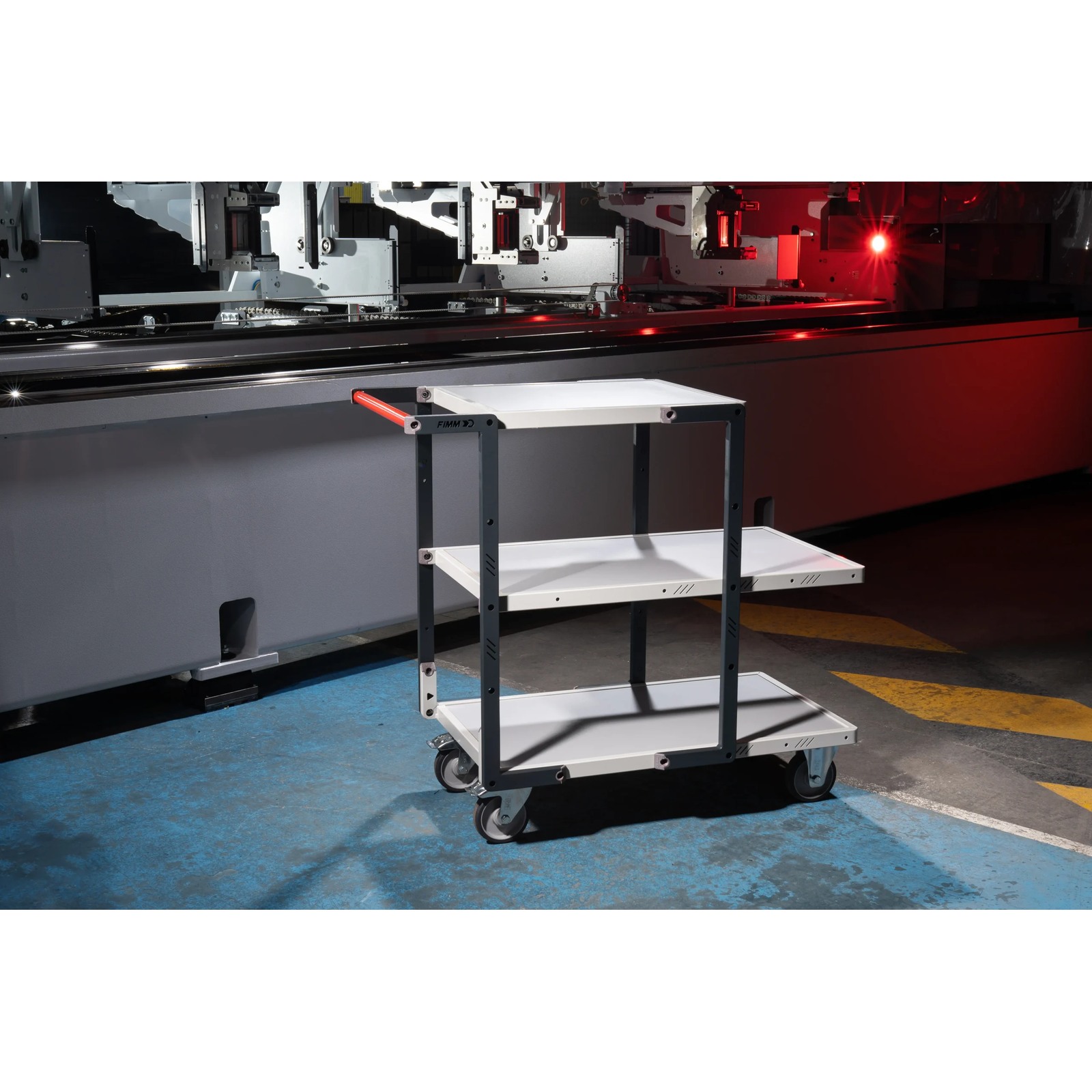 Servante 3 plateaux mélaminé roues TPE 250 kg - FIMM - 884722125