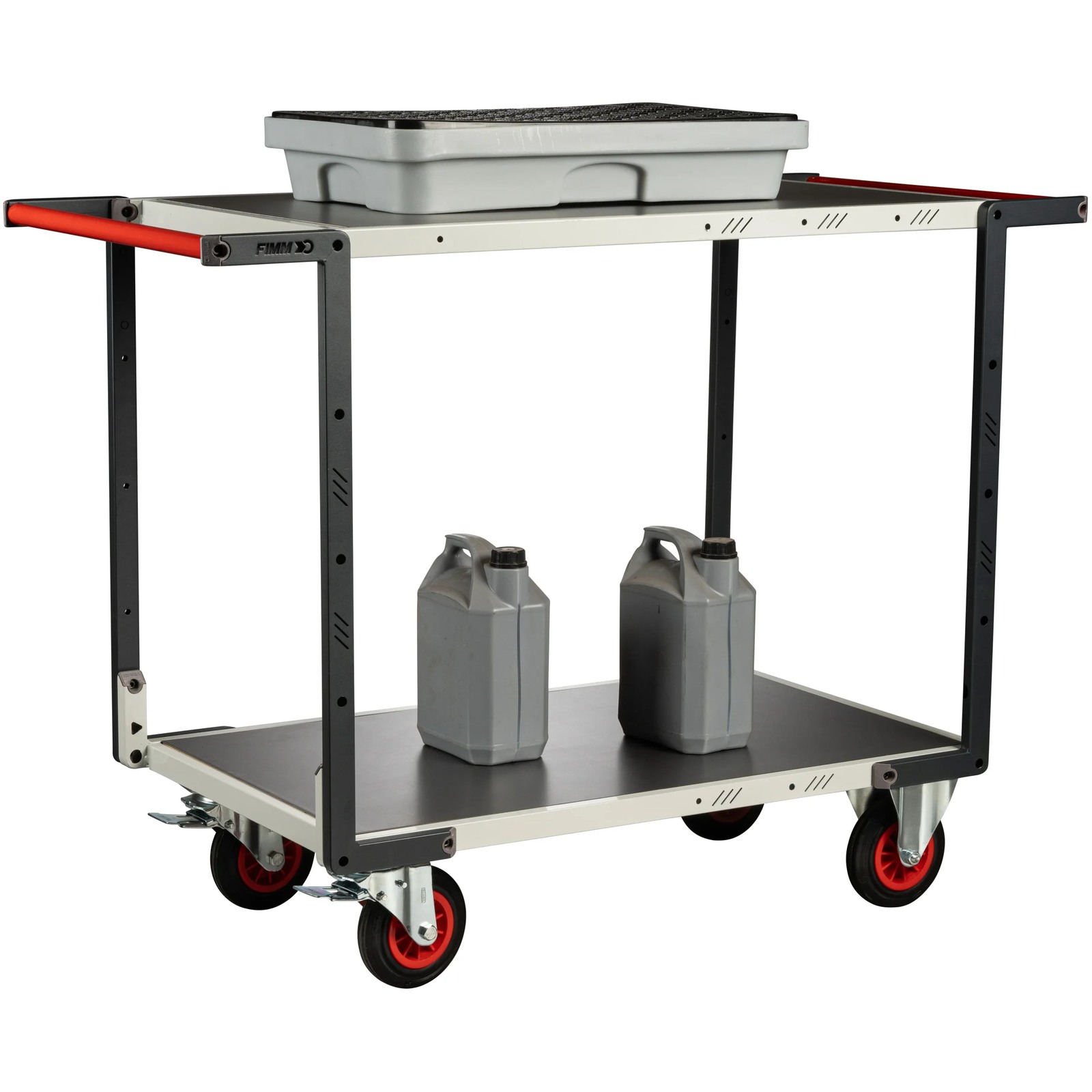 Servante Flat-Pack 2 plateaux tôle 1000x600 mm 400 kg - FIMM - 884722336