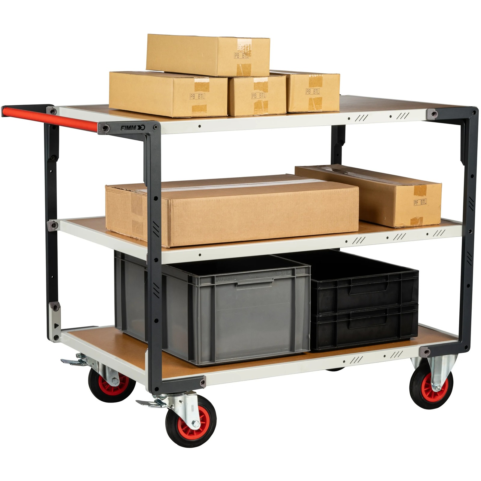 Servante Flat-Pack 3 plateaux 1200x800 mm 400 kg - FIMM - 884732234