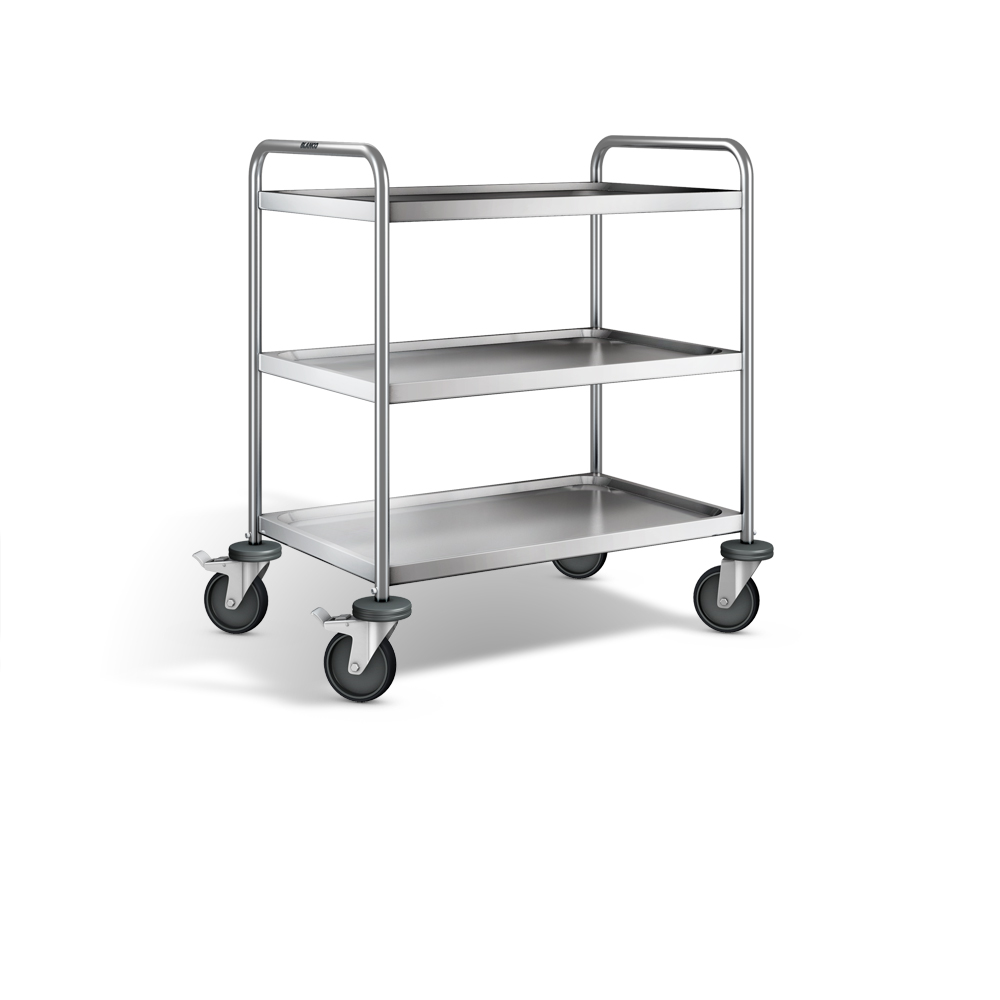 Servante 120 kg inox 304 L 3 plateaux 800x500 mm FIMM - 885006055