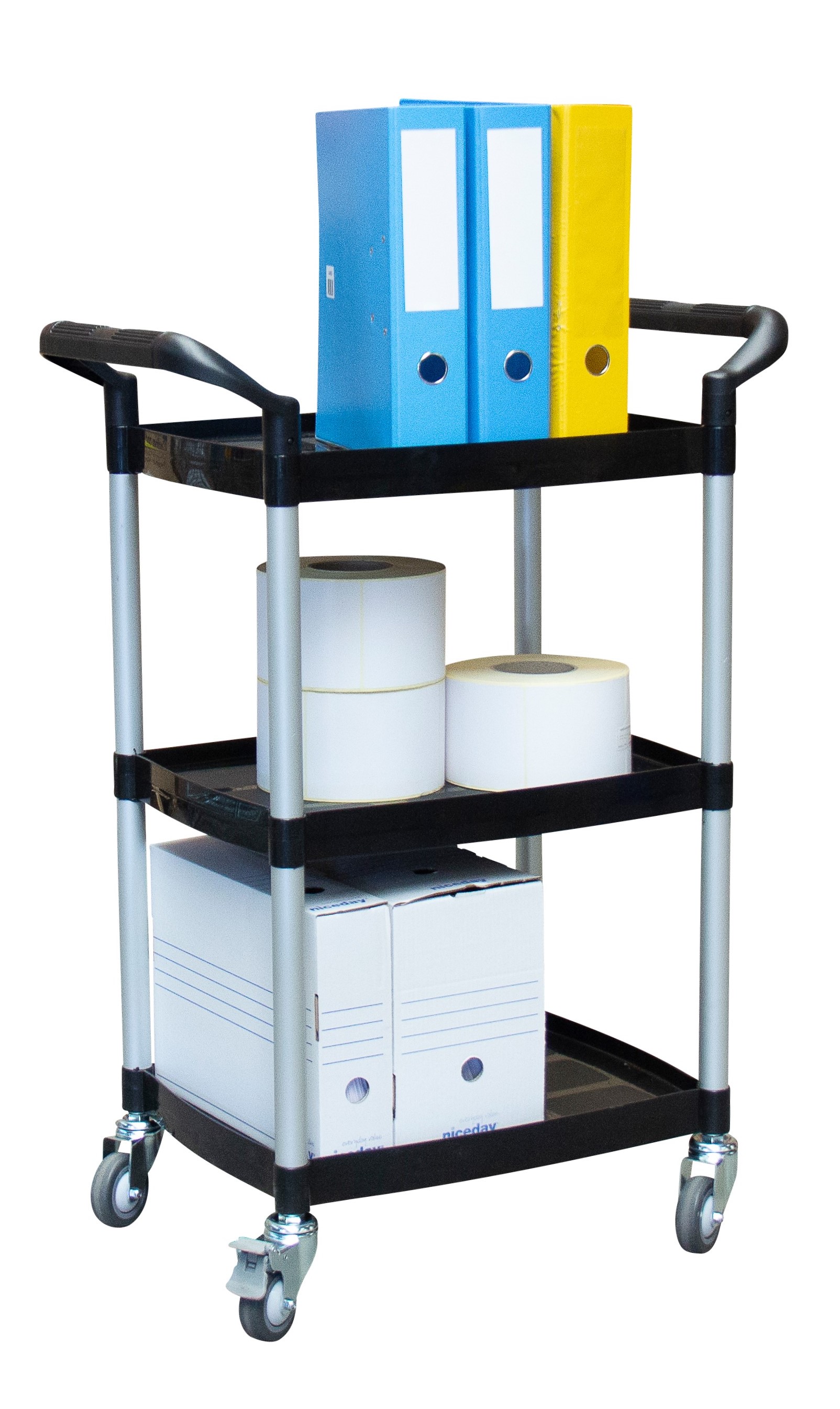 Desserte 135 kg alu 3 plateaux 475x365 mm plastique FIMM - 885007661