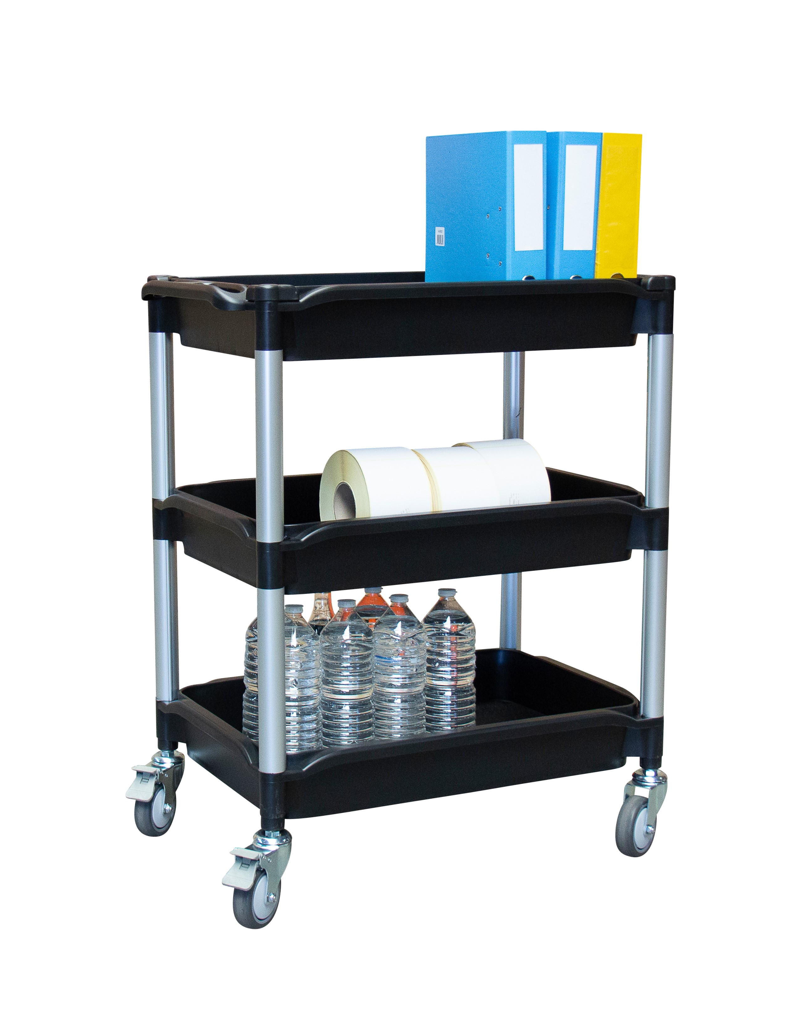 Desserte 180kg 3 plateaux bacs 645x410 mm plastique FIMM - 885007663