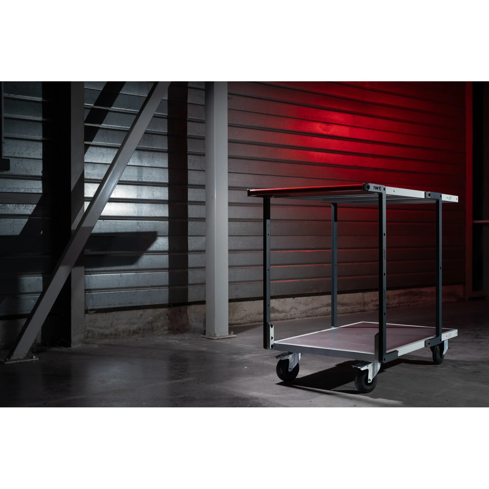 Servante montée 2 plateaux tôle 1000x600 mm roues CC 250 kg - FIMM - 886722312