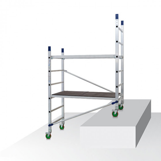 Echafaudage roulant alu FACAL - embase roulante hauteur de travail max 3 m - ALTO3
