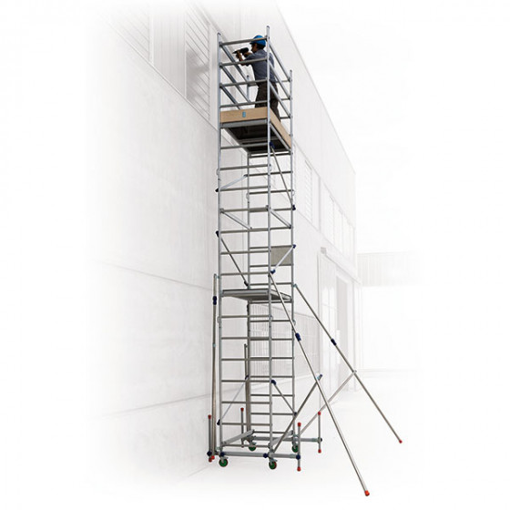 Echafaudage roulant alu FACAL - embase roulante hauteur de travail max 5 m - ALTO5