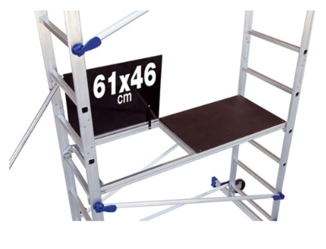 Echafaudage aluminium FACAL hauteur de travail 6.46 m CLICCLAC