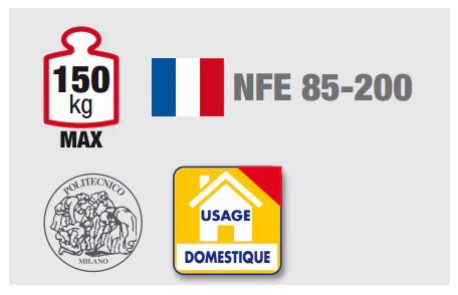 Echafaudage aluminium FACAL hauteur de travail 6.46 m CLICCLAC