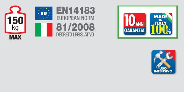 Marchepied pliable 3 marches FACAL FERMO 1.15 m - F4