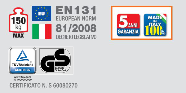 Echelle transformable FACAL PRO 3x12 haut. travail max. 9,8 m GENIA - G380-3