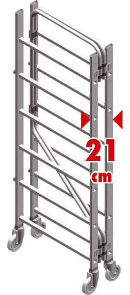 Echafaudage roulant FACAL PIEGO 2.80 m haut. travail max - PIEGO