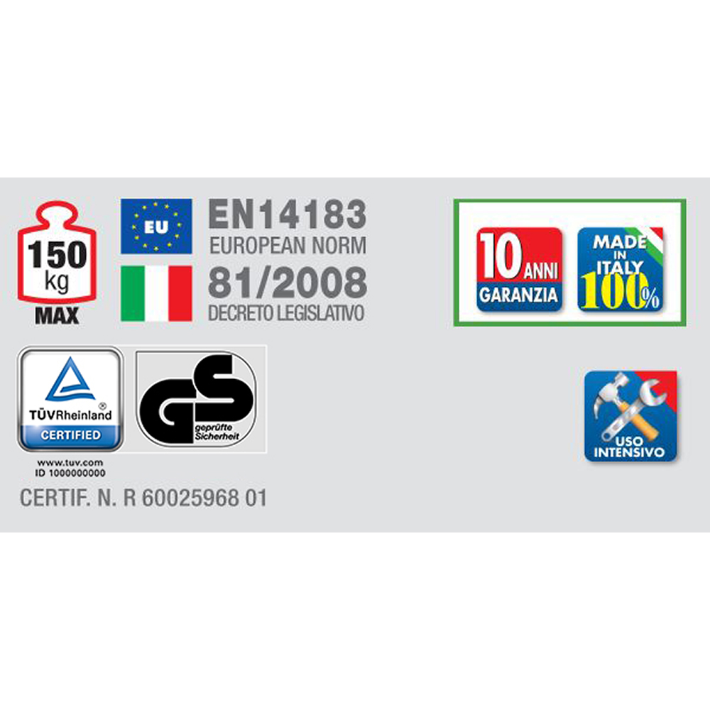 Marchepied alu 3 marches PLANO 0,75 m FACAL - PL-3