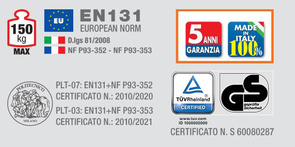 Plate-forme individuelle roulante FACAL PLATEA 2 marches haut. travail 2,56 m- PLT-03