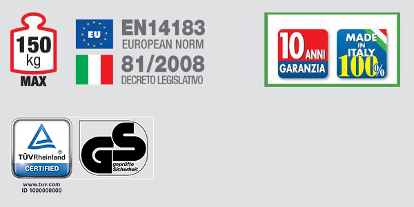 Marchepied FACAL PLIO 2 marches hauteur 0.87 m - PO2