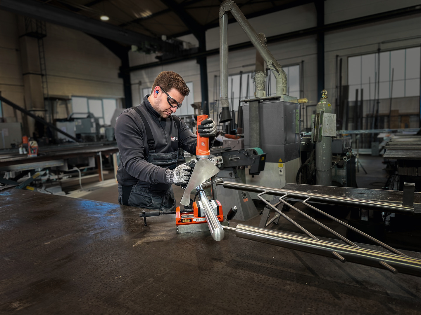 Paire de mors de protection (P) prismatique 110 mm aluminium (FEIN VersaMAG) - FEIN - 30240477010