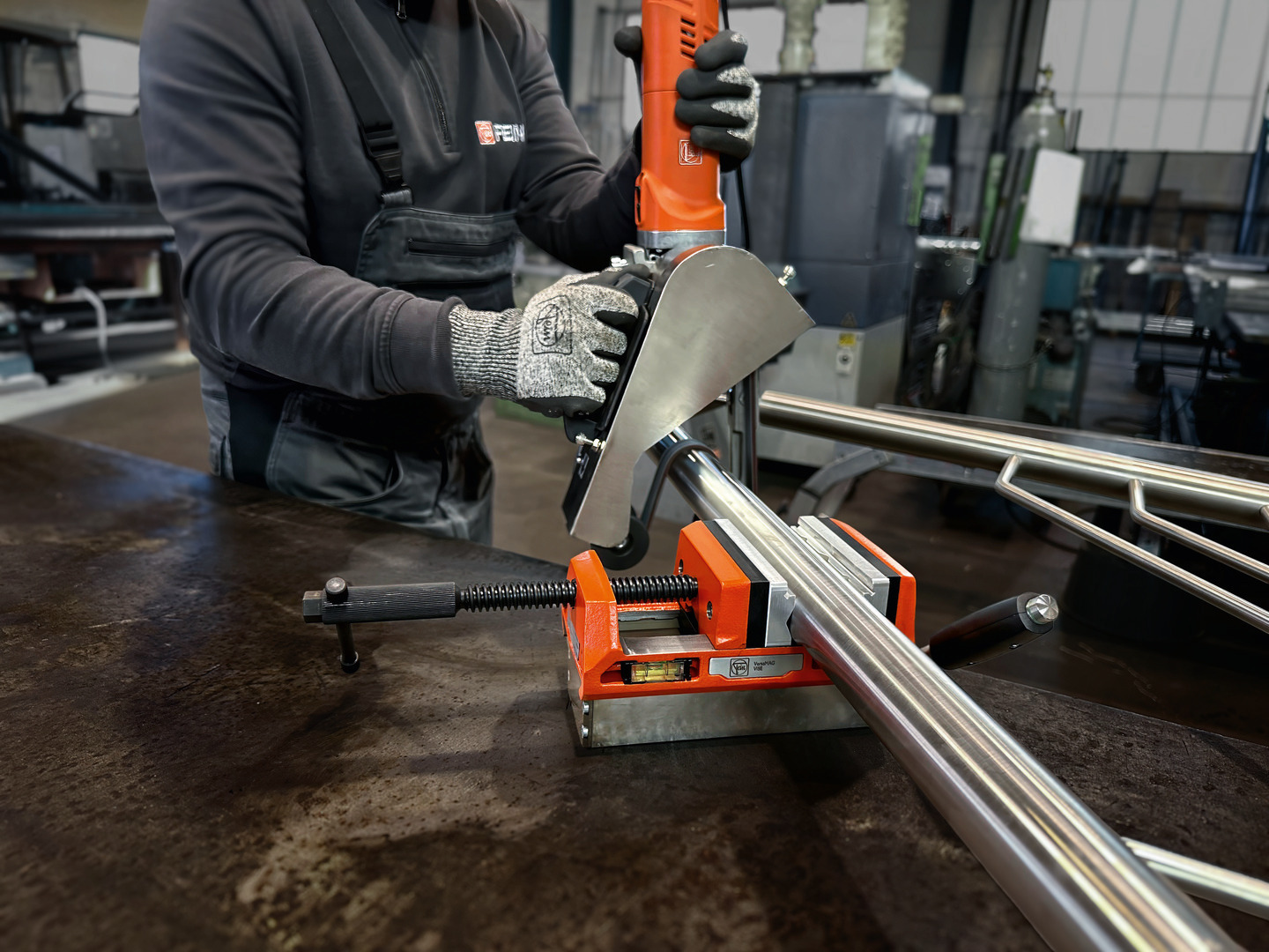 Paire de mors de protection (P) prismatique 110 mm aluminium (FEIN VersaMAG) - FEIN - 30240477010