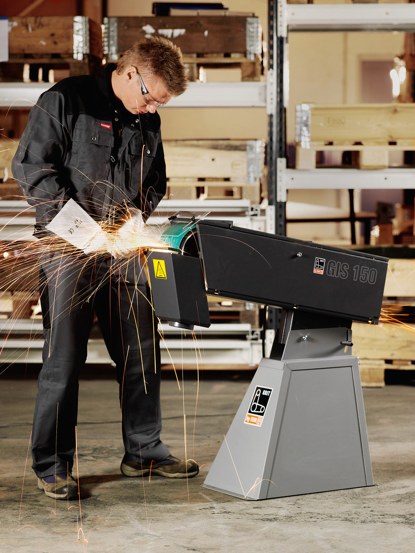 Ponceuse à bande, 150 mm. Ponceuse à bande 150 mm GIS 150 (avec pied) FEIN - 79023050443