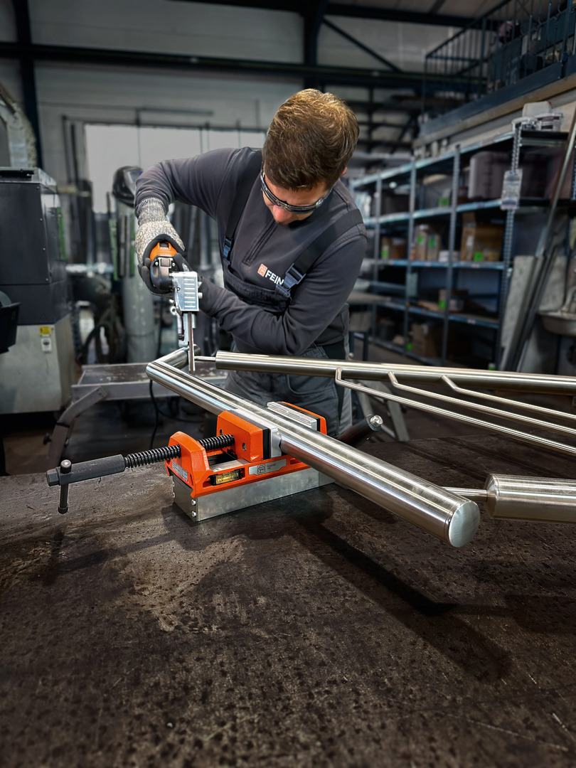 Set de paires de mors de protection (P) prismatique et (B) plat 110 mm aluminium (Fein VersaMAG) - FEIN - 90701010010