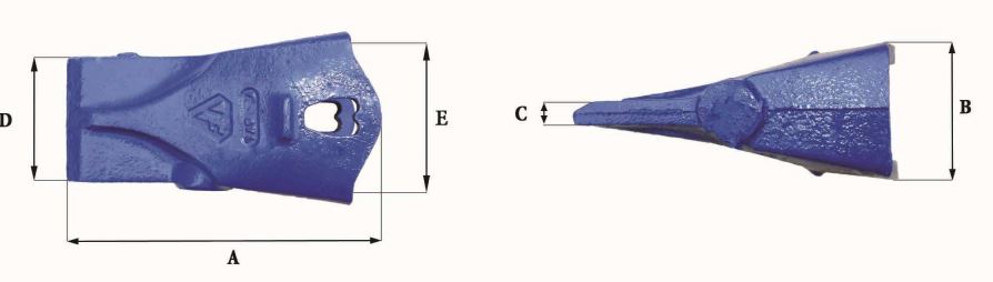 Dent ada Poclain lon FEURST F55SYL - 000158NE00