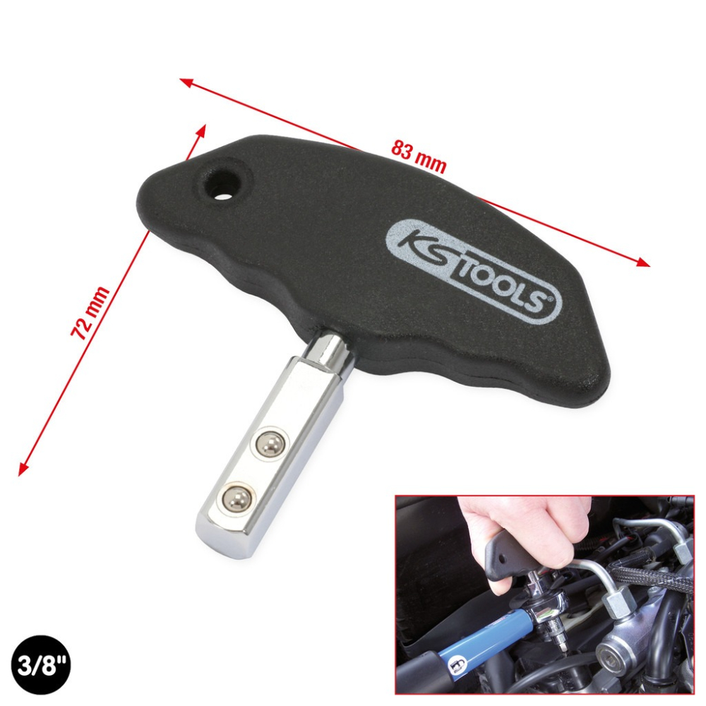 Poignée d'entraînement en T 1/2