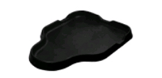 Bac à gacher professionnel 200 x 140 cont 105 kg - modèle éco noir VINMER - 392001
