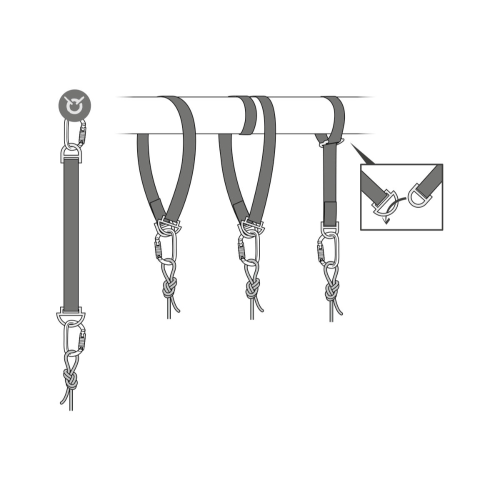 Amarrage connexion fixe 200 cm PETZL - G010AA02