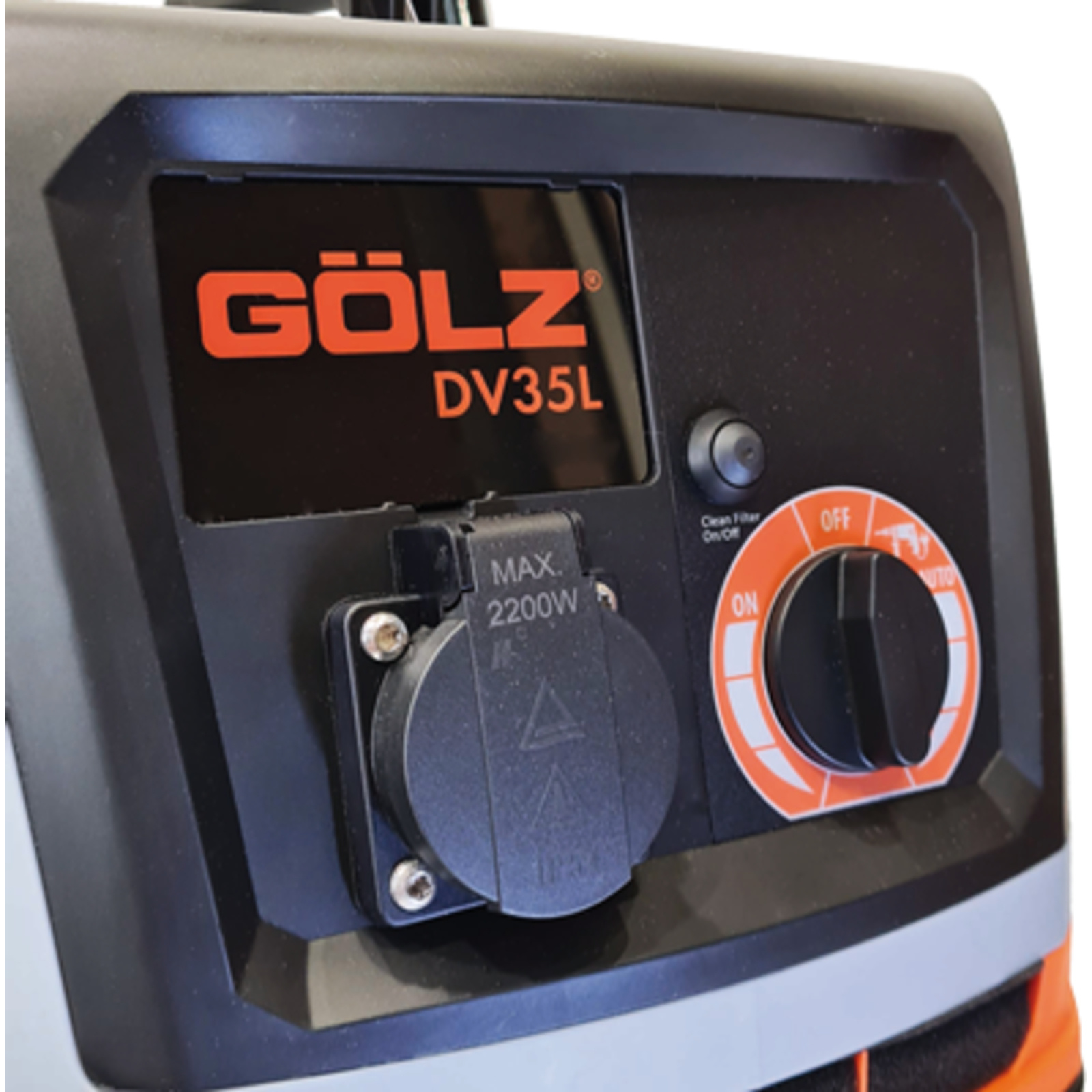 Aspirateur eau et poussière 35 L 1,2 kW 230 V DV35L GOLZ - 02848104000