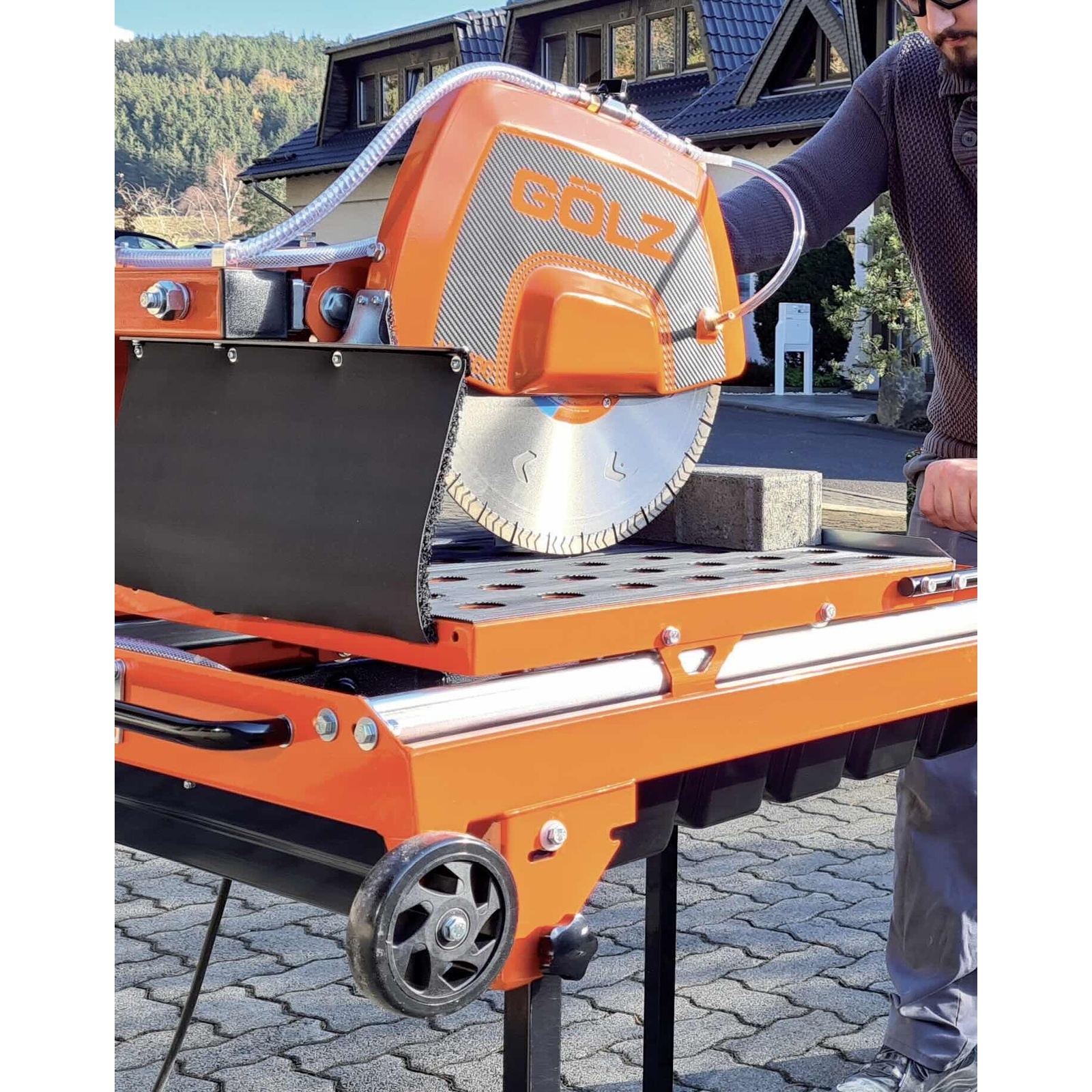 Scie sur table 400 mm 2,2 kW 230 V biseau 45° MS400 GOLZ - 02894001000