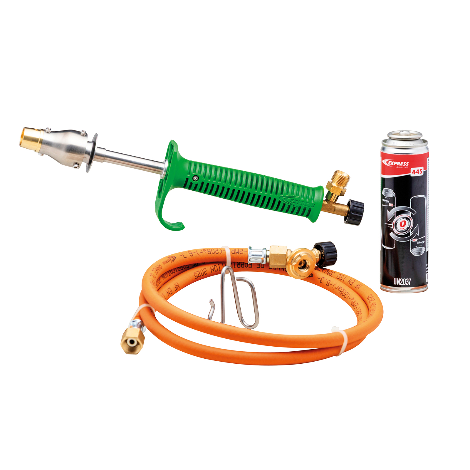 Ecorneur DAOS pour Bovin avec embout rev.17/19 mm, kit ceinture + cart. gaz GUILBERT EXPRESS - 1141