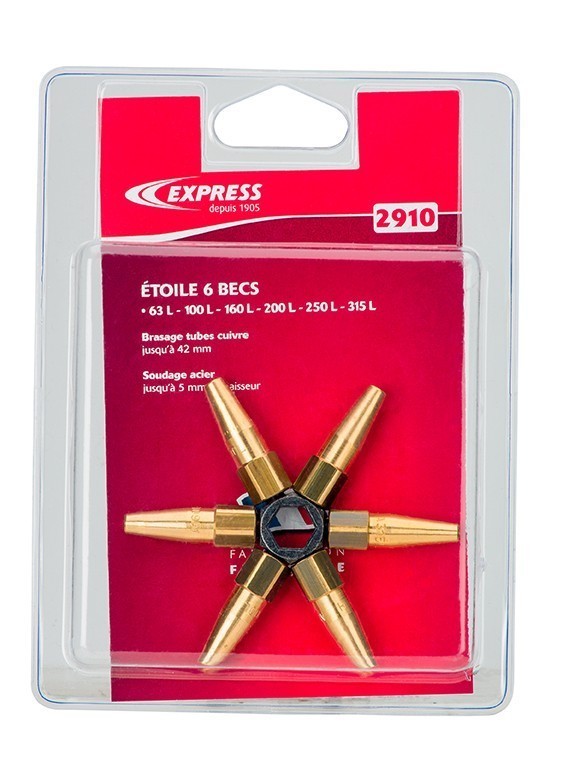ÉTOILE 6 BECS POUR LANCES MALLÉABLES - EXPRESS - 2910