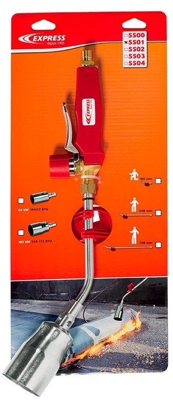 CHALUMEAU D ÉTANCHÉITÉ ACIER À FLAMME TORCHE - EXPRESS - 5501