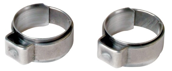 LOT DE 10 COLLIERS DE SERRAGE POUR TUYAUTERIE DIAM. 6.3MM - EXPRESS - 963C